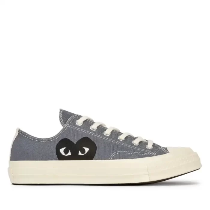 Converse Black Heart Grey Low Top