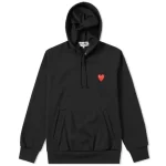 Comme des Garcons Play Pullover Black Hoodie