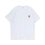 Cotton Jersey Strawberry Emblem T-Shirt