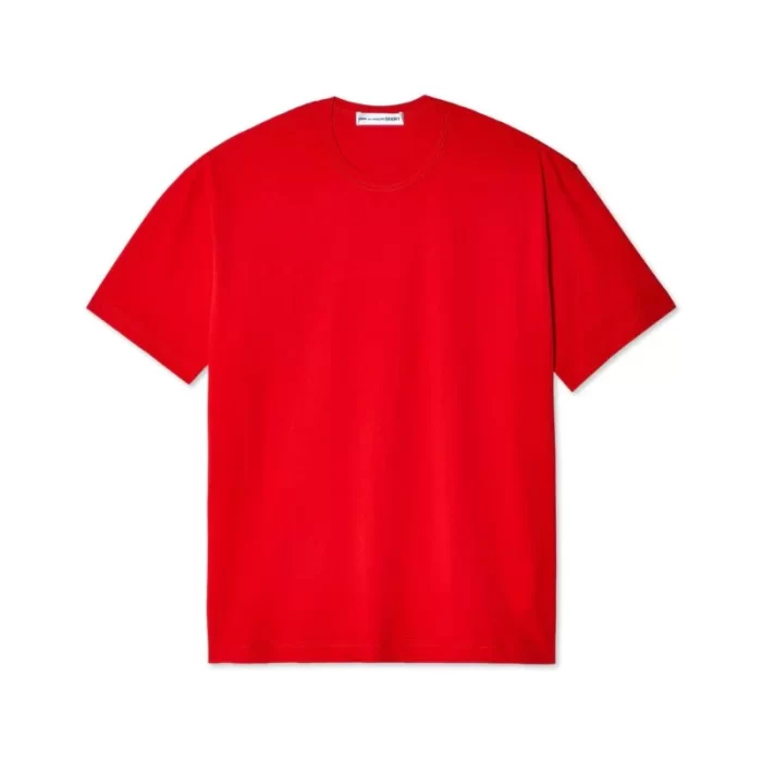 Oversized Neck Logo T-Shirt Red