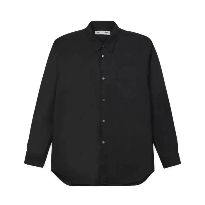 Shirt Forever Fine Wool Suit Shirt Wide Black