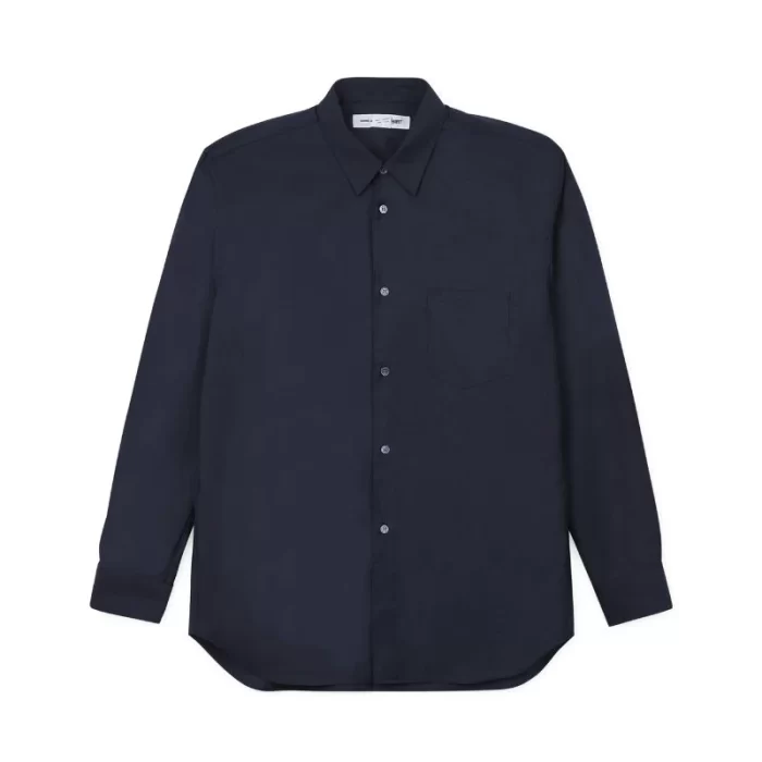 Shirt Forever Fine Wool Suit Shirt Wide Navy