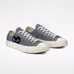 Converse Black Heart Grey Low Top