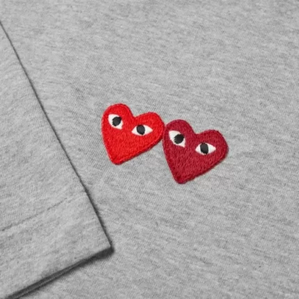 Comme Des Garcons Play Double Heart Tee