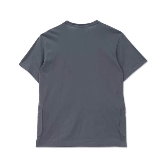 Mid Grey Patch Pocket Zip T-Shirt