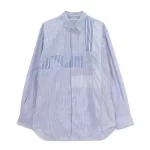 Shirt Forever Yarn Dyed Chest Patchwork Shirt 01