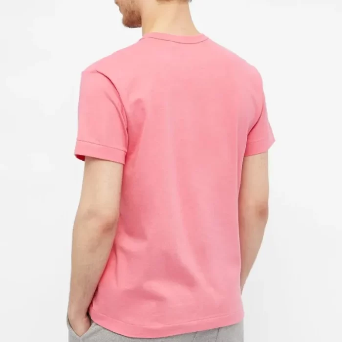 Comme Des Garcons Play Red Heart Tee Pink