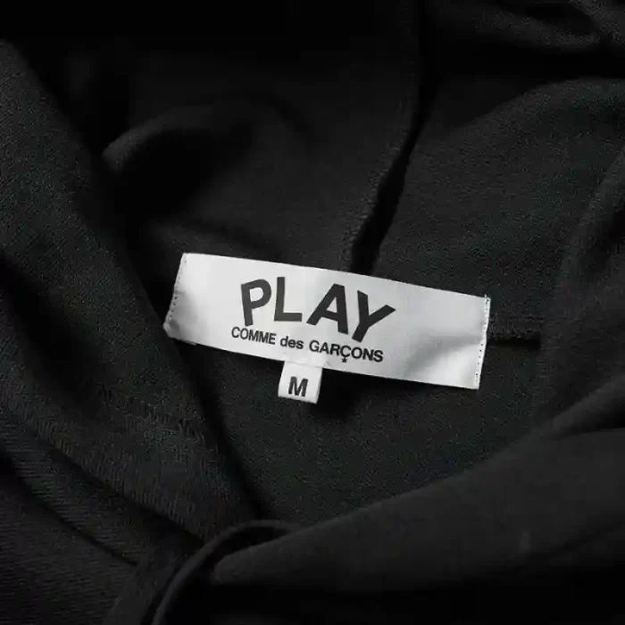 Comme des Garcons Play Pullover Black Hoodie