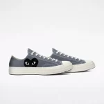 Converse Black Heart Grey Low Top