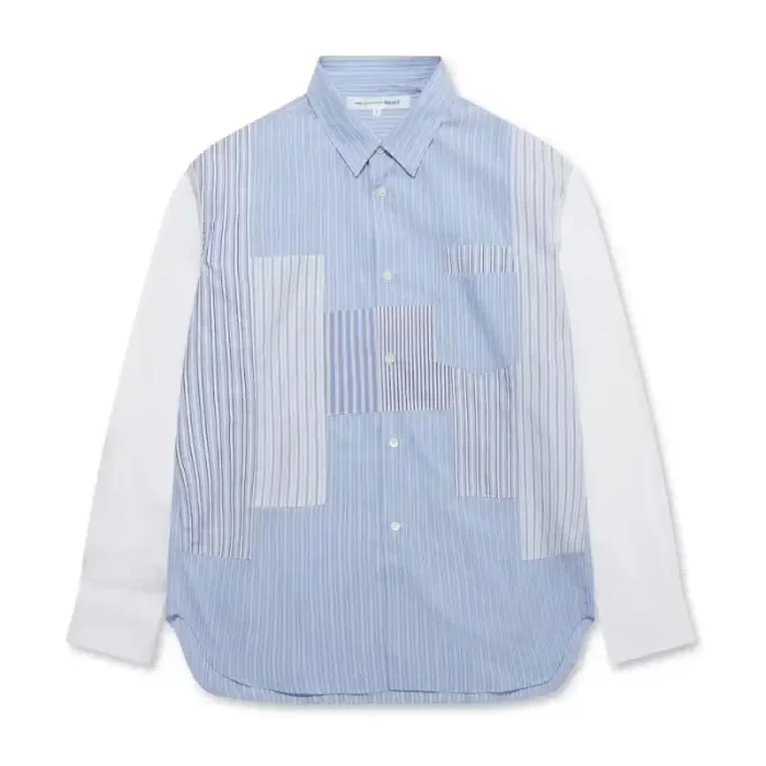 Shirt Forever Yarn Dyed Vertical Patchwork Shirt 04