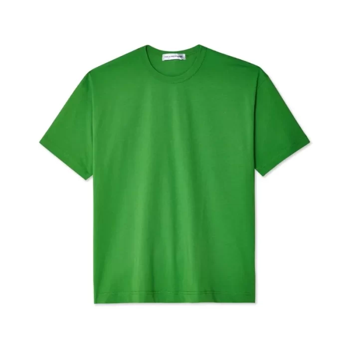 Oversized Neck Logo T-Shirt Green