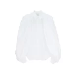 White Billow Sleeve Shirt