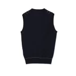 Pinstripe V-Neck Vest Navy