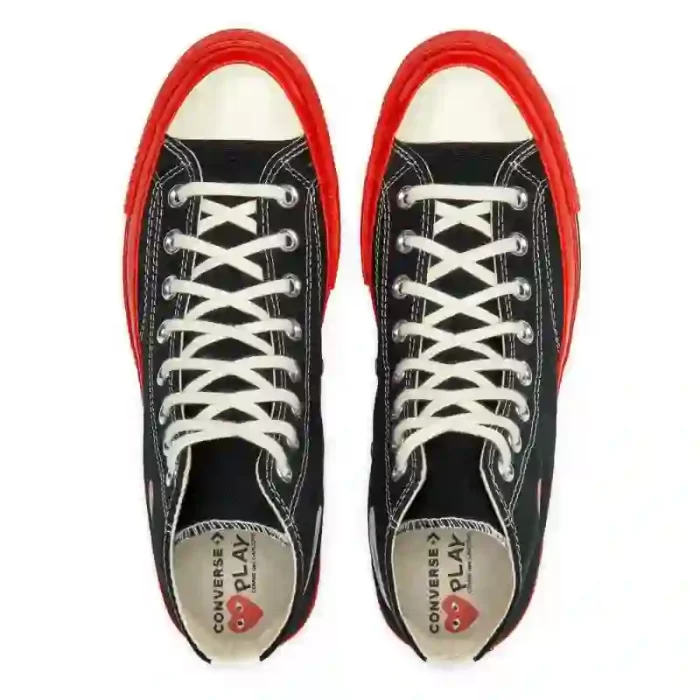 Converse Red Sole High Top (Black)