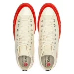 Converse Red Sole High Top (White)