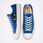 Converse Black Heart Blue Low Top