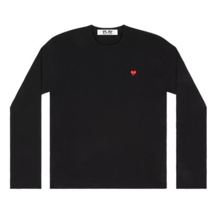 Play Comme des Garçons Small Red Heart Long Sleeve